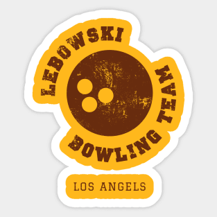 Lebowski Bowling Team Sticker